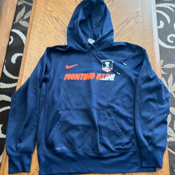 Nike Other - Illinois Fighting Illini Nike Men’s Hooded Sweatshirt Size M